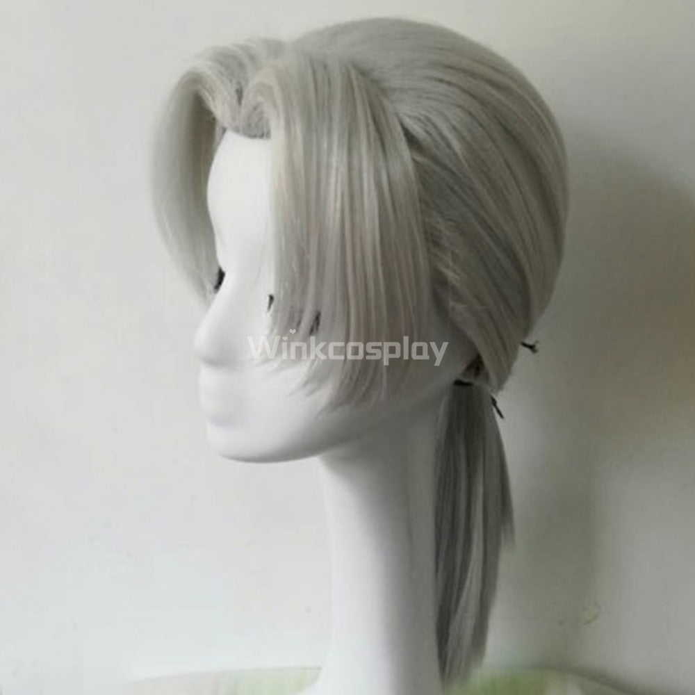 Kabuto Yakushi from Naruto Halloween Silver Cosplay Wig - Winkcosplay