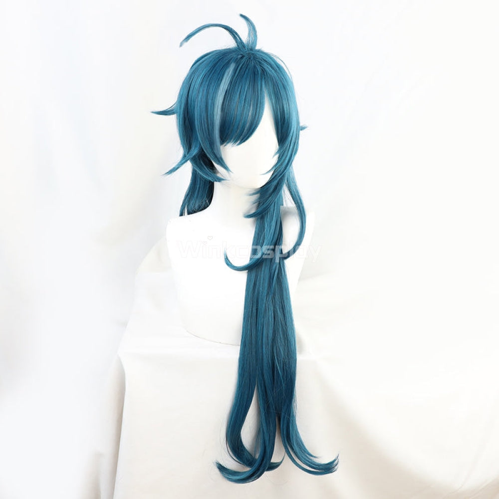 Kaeya from Genshin Impact Halloween Blue Cosplay Wig - Winkcosplay