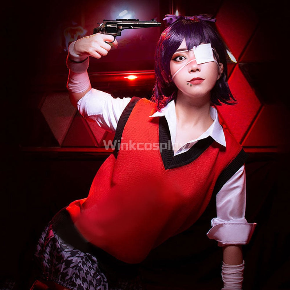 Kakegurui Compulsive Gambler Midari Ikishima Halloween Cosplay Costume