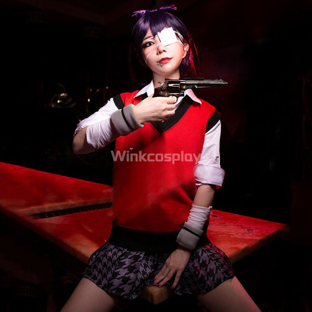 Kakegurui Compulsive Gambler Midari Ikishima Halloween Cosplay Costume