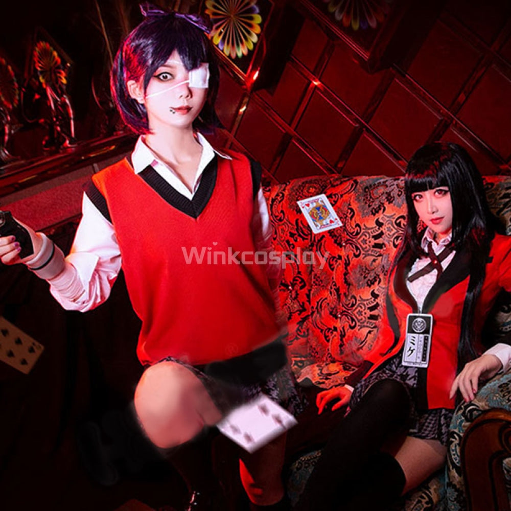 Kakegurui Compulsive Gambler Midari Ikishima Halloween Cosplay Costume