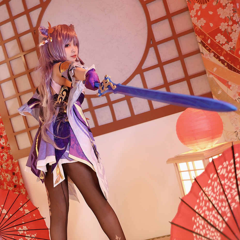 Keqing from Genshin Impact Halloween Cosplay Costume - Winkcosplay