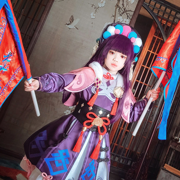Kids Size Genshin Impact Yunjin Halloween Cosplay Costume