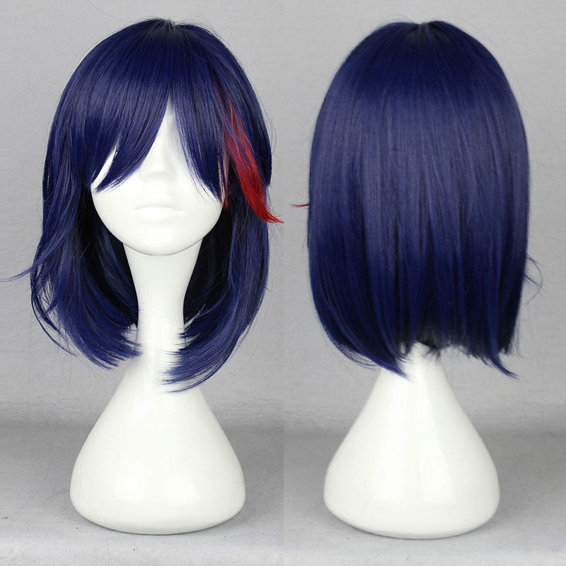 Kill La Kill Ryuko Matoi Blue Red Cosplay Wig
