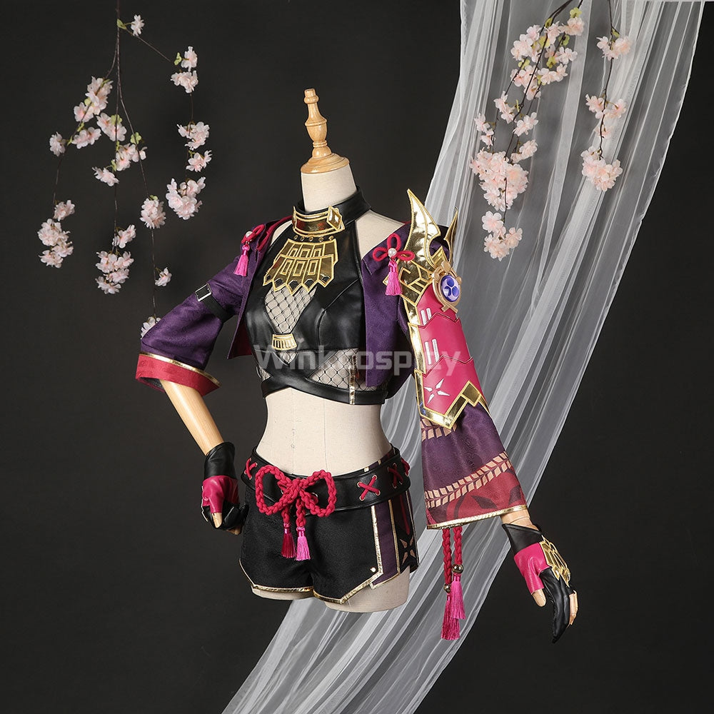Genshin Impact Kuki Shinobu Cosplay Costume - Winkcosplay