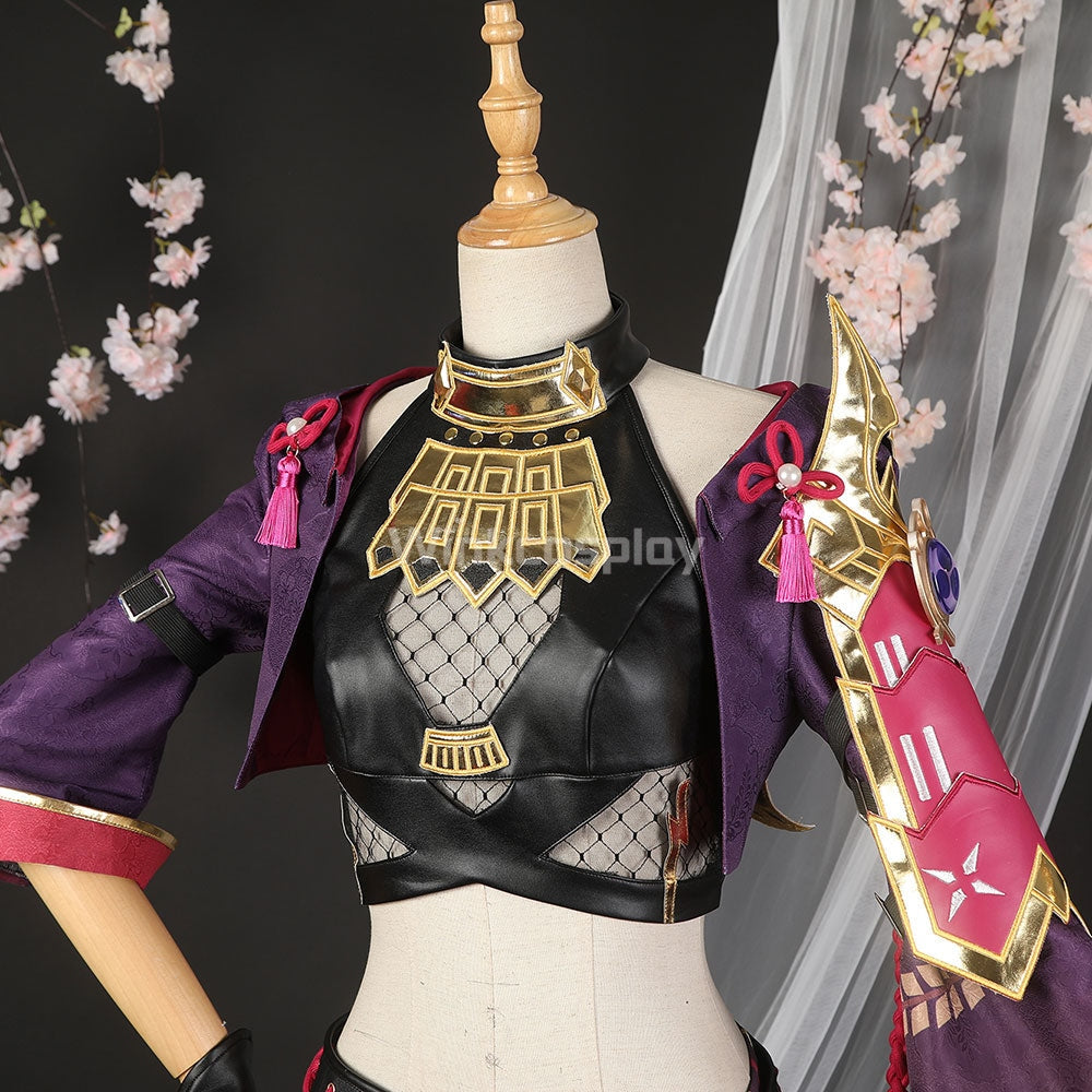 Genshin Impact Kuki Shinobu Cosplay Costume - Winkcosplay