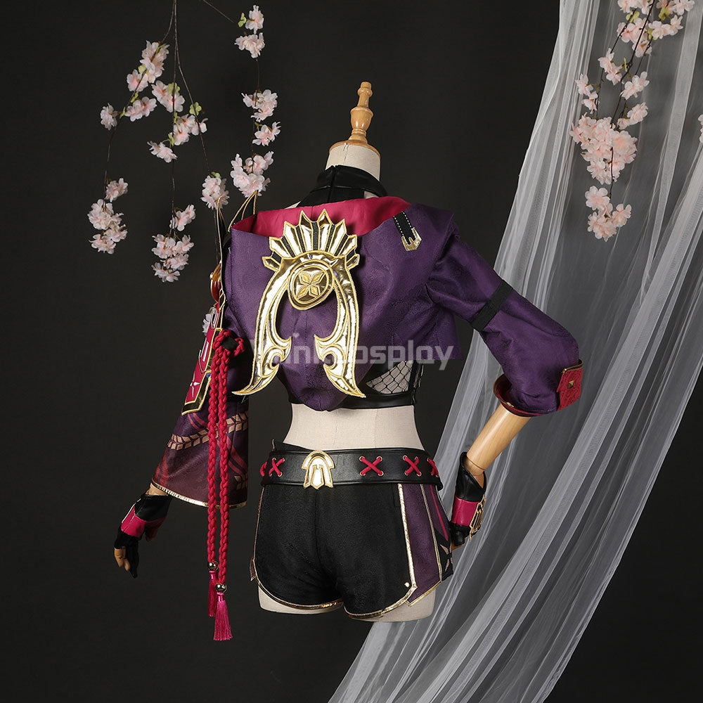 Genshin Impact Kuki Shinobu Cosplay Costume - Winkcosplay