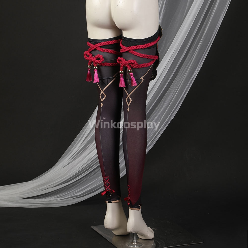 Genshin Impact Kuki Shinobu Cosplay Costume - Winkcosplay