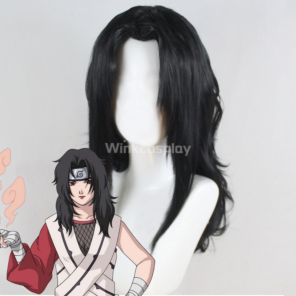 Kurenai Yuhi Sarutobi Kurenai from Naruto Halloween Black Cosplay Wig - Winkcosplay