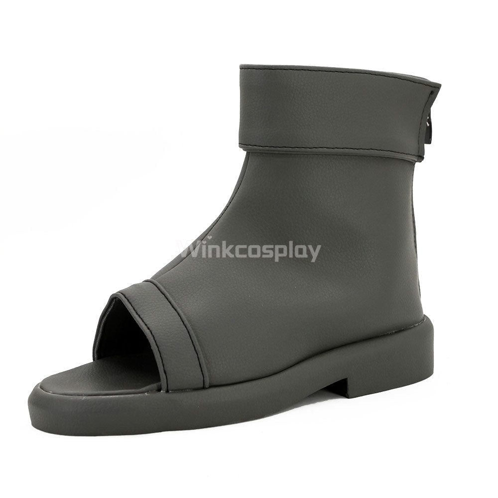 Kushina Uzumaki from Naruto Halloween Grey Cosplay Shoes