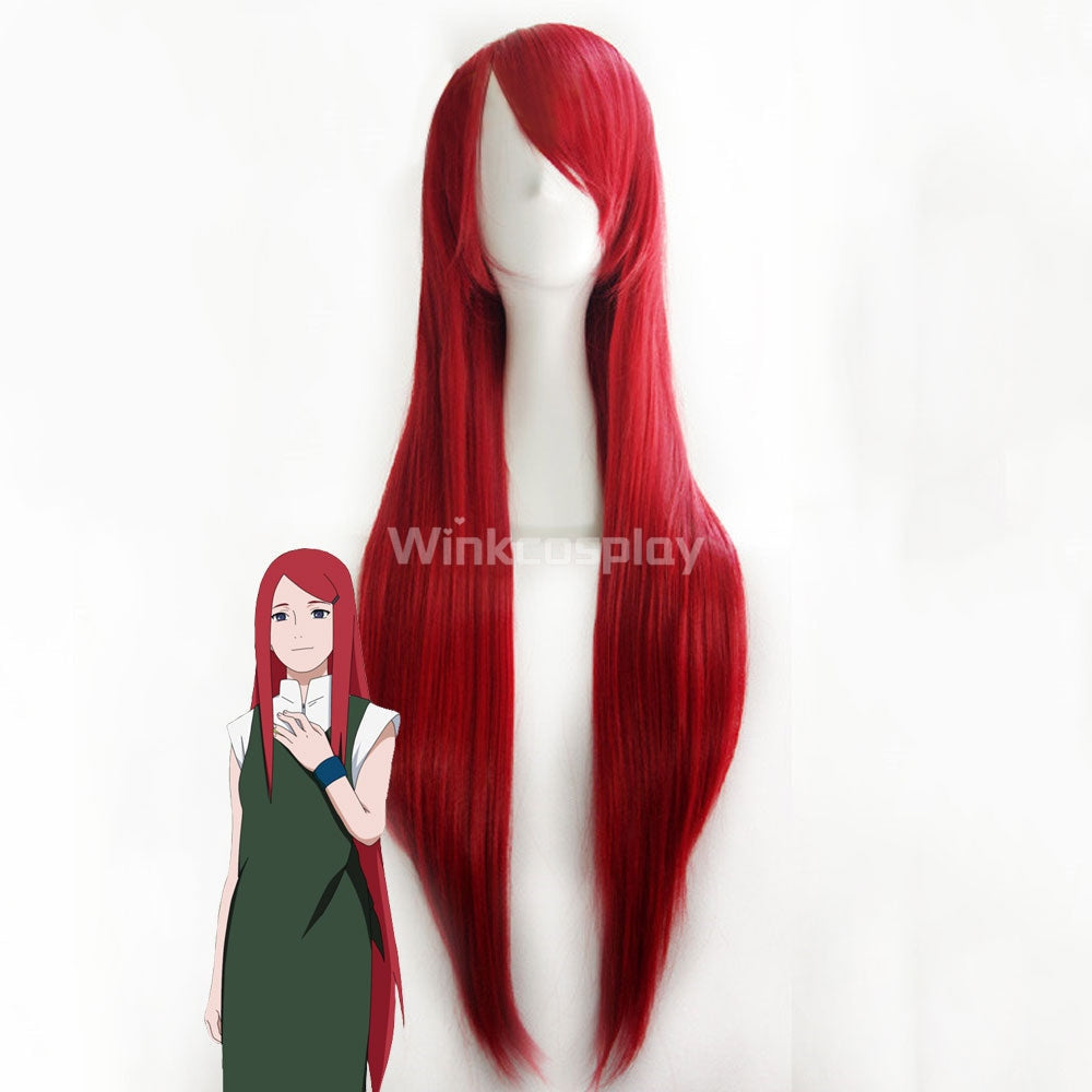 Kushina Uzumaki from Naruto Halloween Red Wine Cosplay Wig - Winkcosplay