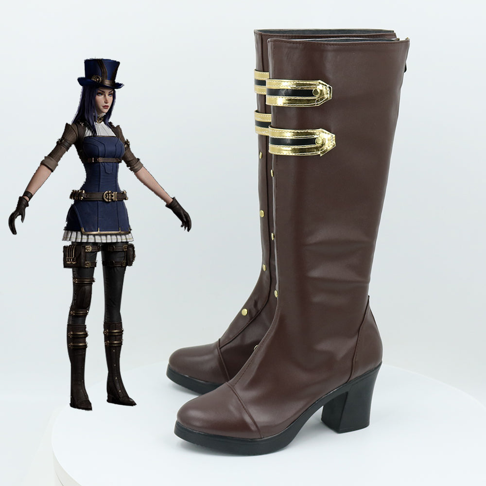 League of Legends Arcane Caitlyn Shoes Cosplay Boots B Edition