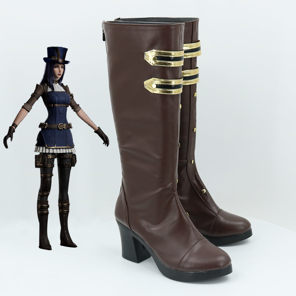 League of Legends Arcane Caitlyn Shoes Cosplay Boots B Edition