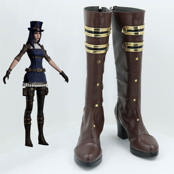League of Legends Arcane Caitlyn Shoes Cosplay Boots B Edition