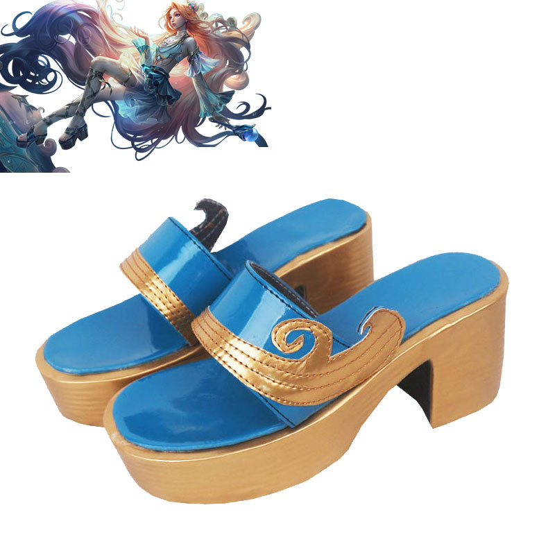 League of Legends LOL Prestige Ocean Song Seraphine Cosplay Shoes