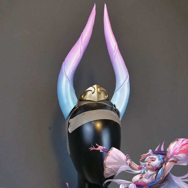 League of Legends LOL Spirit Blossom Syndra Crown and Horn Cosplay Accessory Prop