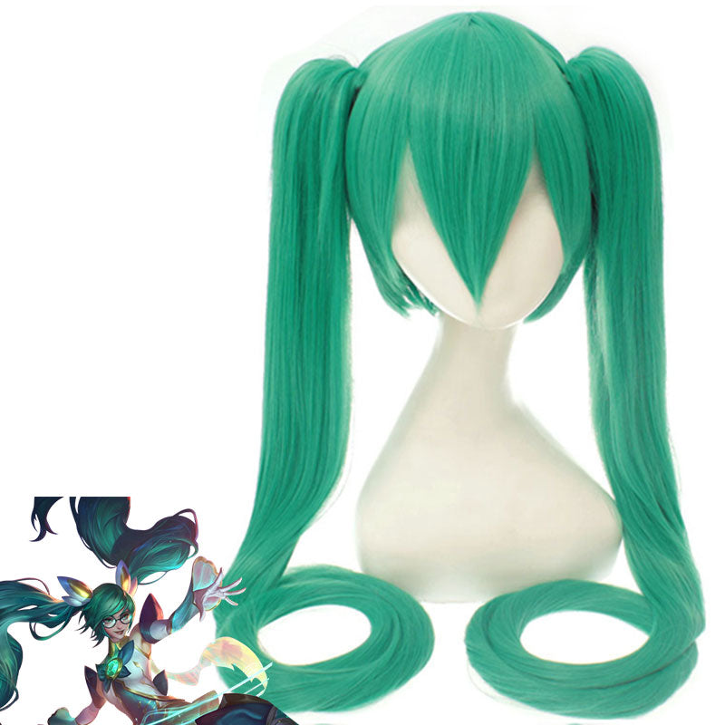 Leauge of Legends LOL Star Guardian Sona Green Cosplay Wig
