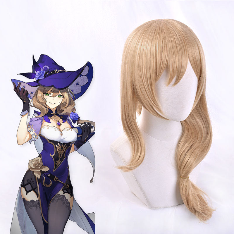 Lisa from Genshin Impact Halloween Golden Cosplay Wig - Winkcosplay