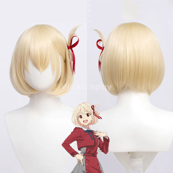 Lycoris Recoil Chisato Nishikigi Golden Cosplay Wig