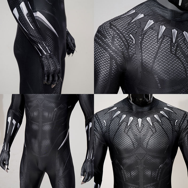 Marvel Black Panther T'Challa Cosplay Costume
