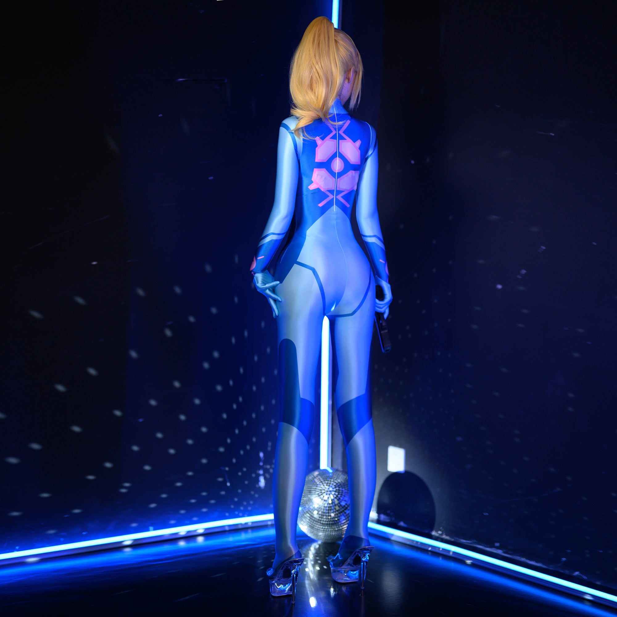 Metroid Samus Aran Zentais Jumpsuit Cosplay Costume