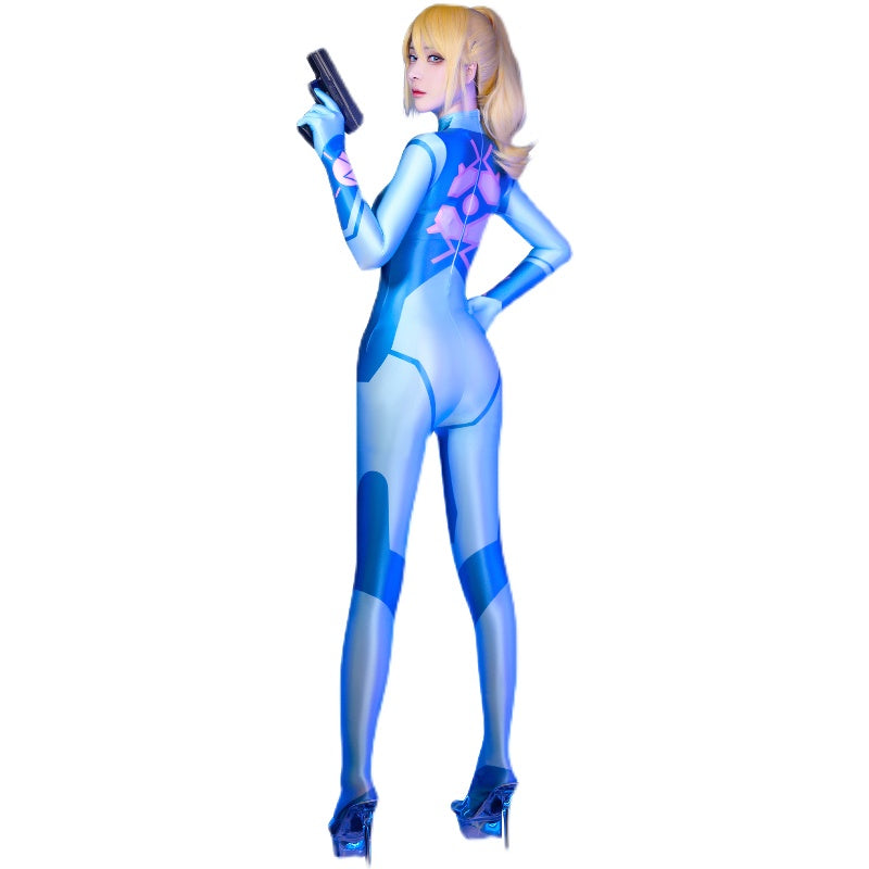 Metroid Samus Aran Zentais Jumpsuit Cosplay Costume