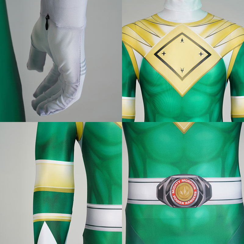 Mighty Morphin Power Rangers Green Ranger Cosplay Costume