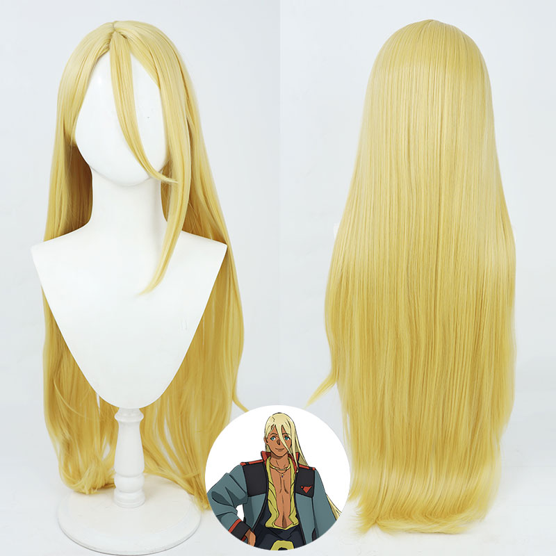 Mobile Suit Gundam: The Witch from Mercury 2022 Shaddiq Zenelli Golden Cosplay Wig