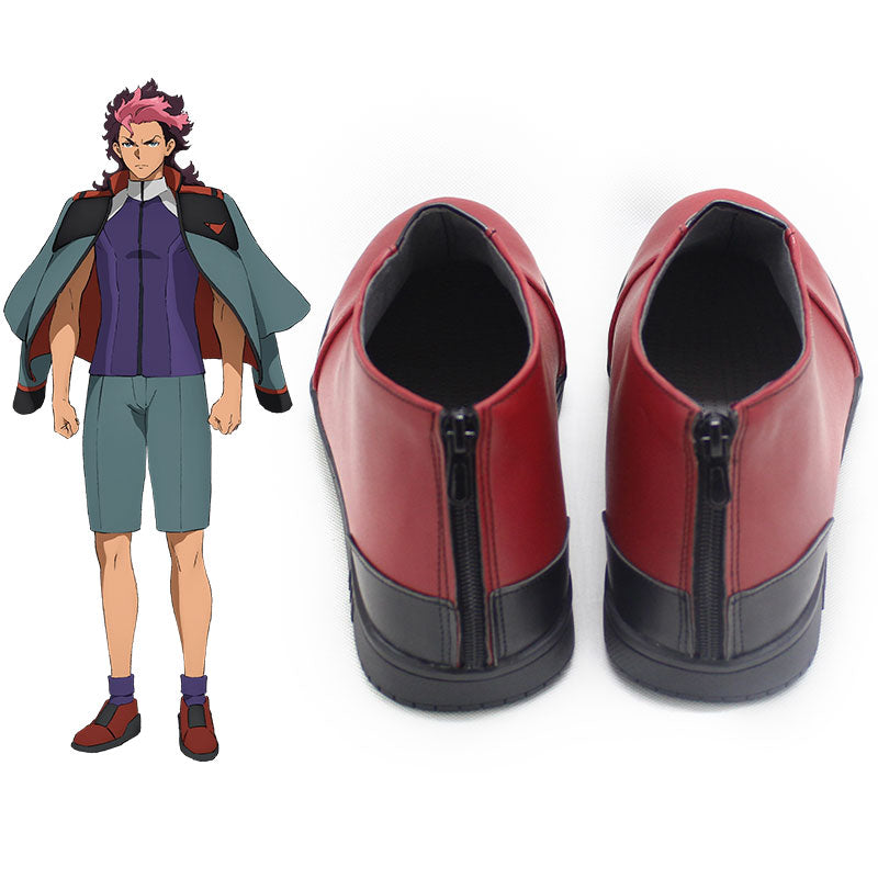 Mobile Suit Gundam the Witch from Mercury Guel Jeturk Cosplay Shoes
