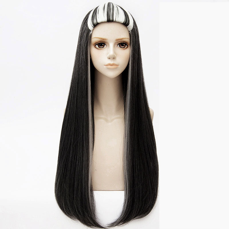 Monster High Frankie Stein Black White Cosplay Wig