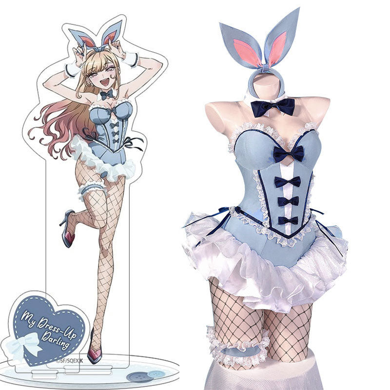 My Dress-Up Darling Sono Bisque Doll Wa Koi Wo Suru Kitagawa Marin Blue Bunny Girl Cosplay Costume