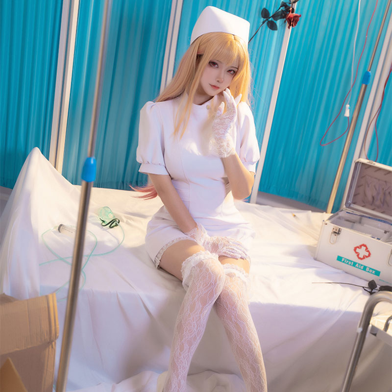 My Dress-Up Darling Sono Bisque Doll Wa Koi Wo Suru Kitagawa Marin Nurse Uniform Halloween Cosplay Costume
