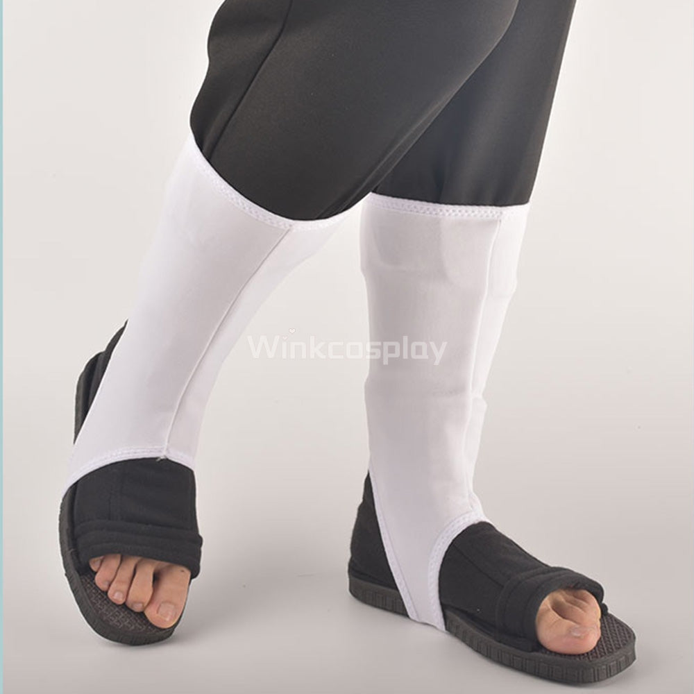 Naruto Akatsuki Halloween White Black Cosplay Shoes - Winkcosplay