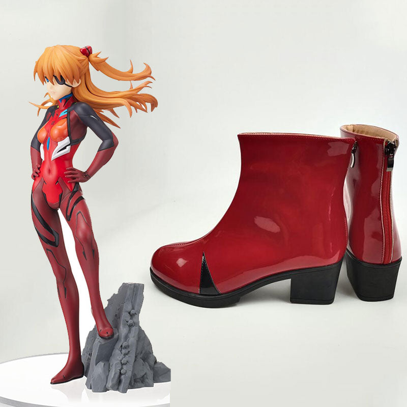 New Genesis Evangelion EVA Asuka Langley Sohryu Cosplay Shoes
