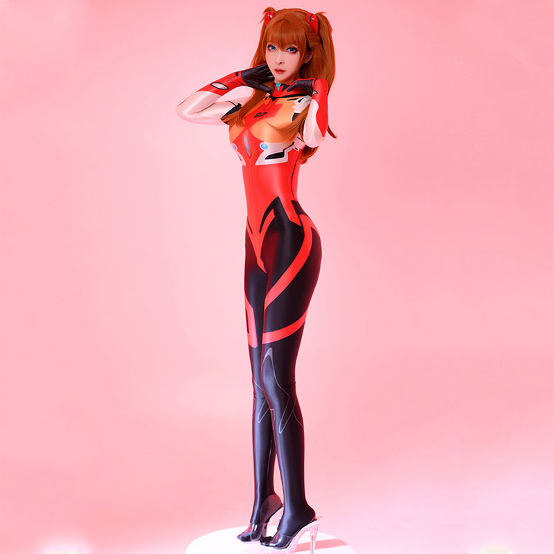 Neon Genesis Evangelion EVA Rei Ayanami Asuka Langley Sohryu Mari Illustrious Makinami Zentais Jumpsuit Cosplay Costume