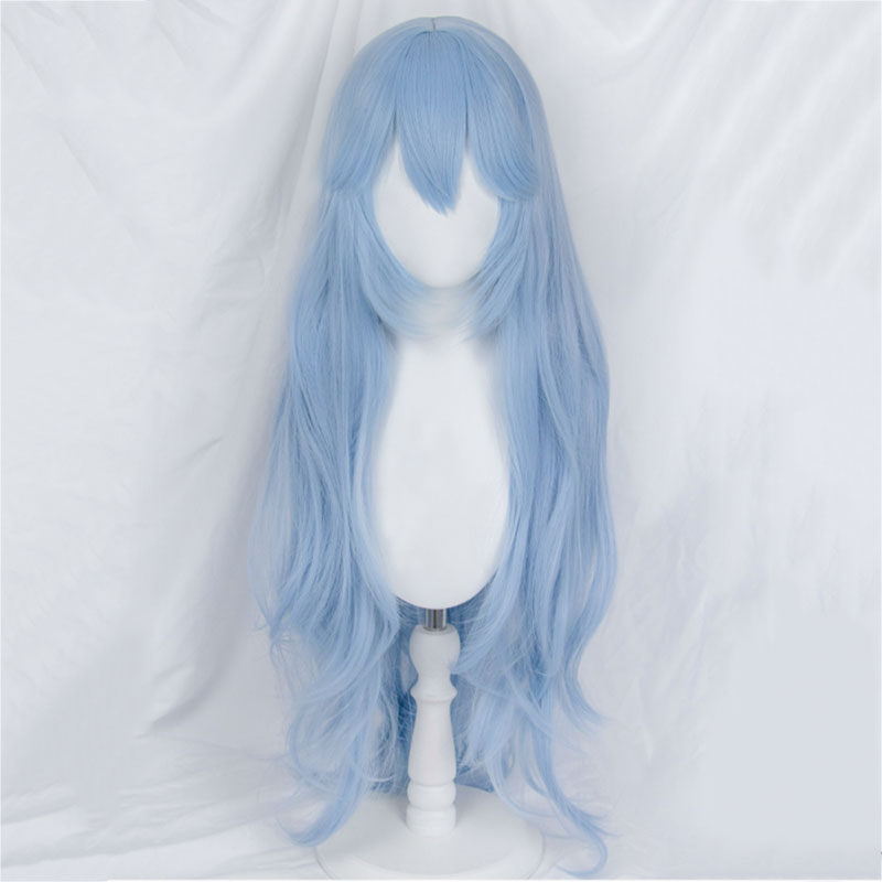 Neon Genesis Evangelion EVA Rei Ayanami Blue Long Wig Cosplay Wig