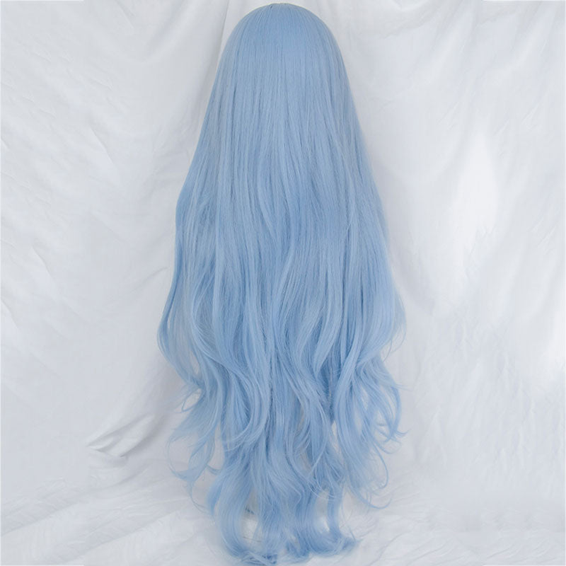 Neon Genesis Evangelion EVA Rei Ayanami Blue Long Wig Cosplay Wig