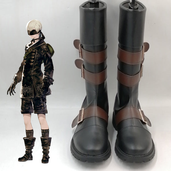 NieR: Automata 9S YoRHa No.9 Type S Black Shoes Cosplay Boots