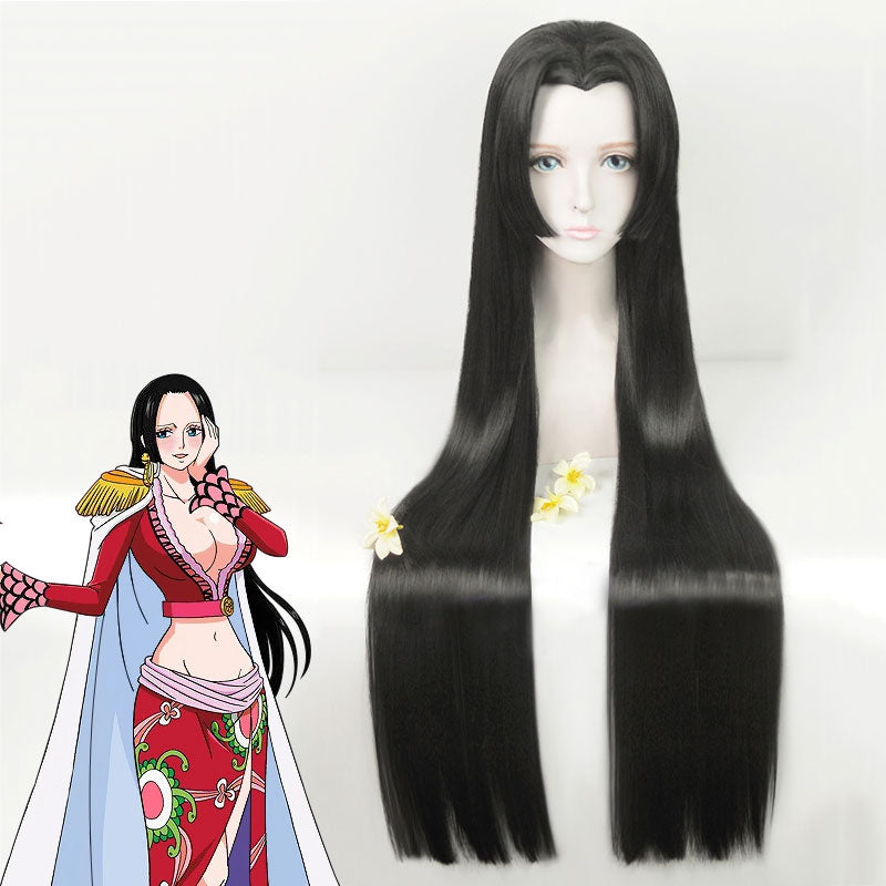 One Piece Boa Hancock Black Cosplay Wig