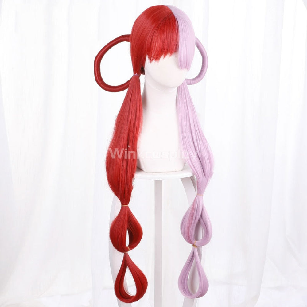 One Piece Film: Red Uta Pink Red Cosplay Wig
