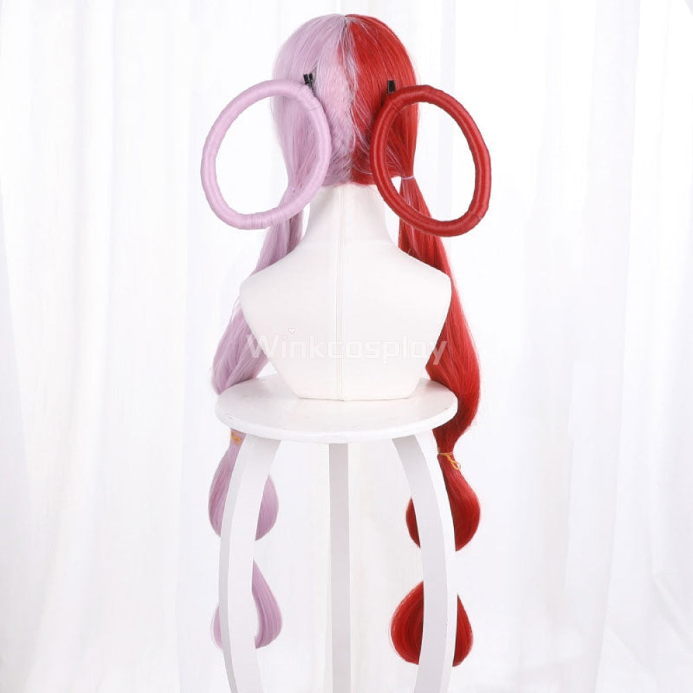 One Piece Film: Red Uta Pink Red Cosplay Wig