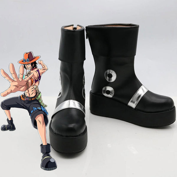 One Piece Portgas D. Ace Cosplay Shoes