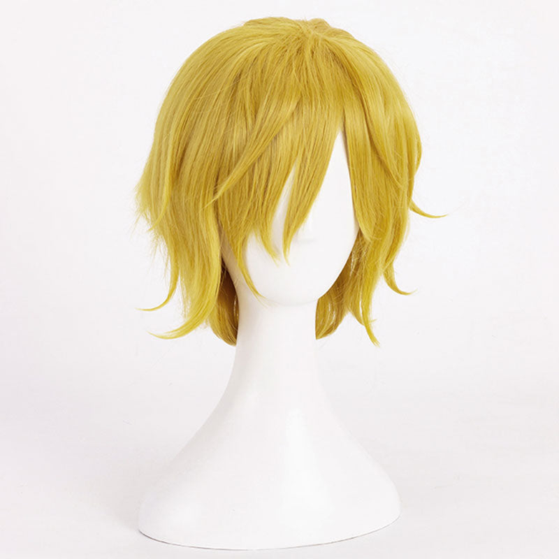 One Piece Sanji Golden Cosplay Wig