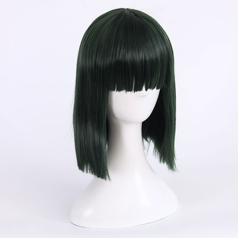 One Punch Man Blizzard of Hell Fubuki Deep Green Cosplay Wig