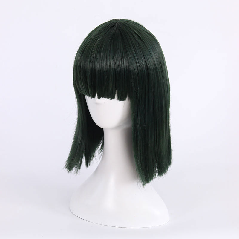 One Punch Man Blizzard of Hell Fubuki Deep Green Cosplay Wig