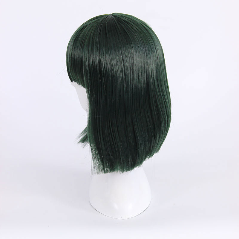 One Punch Man Blizzard of Hell Fubuki Deep Green Cosplay Wig