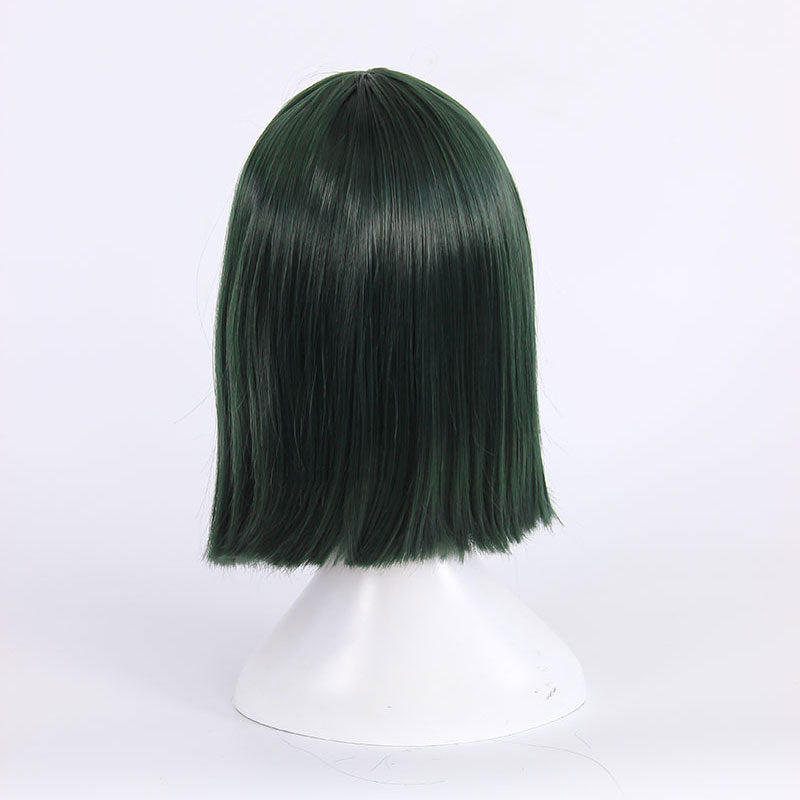 One Punch Man Blizzard of Hell Fubuki Deep Green Cosplay Wig