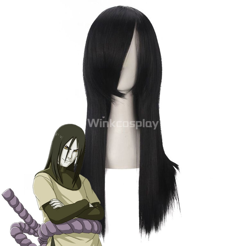 Orochimaru from Naruto Halloween Black Cosplay Wig - Winkcosplay