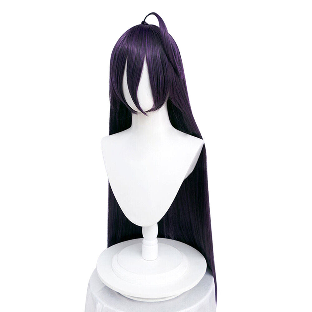 Overlord Albedo Deep Purple Cosplay Wig - Horn Select
