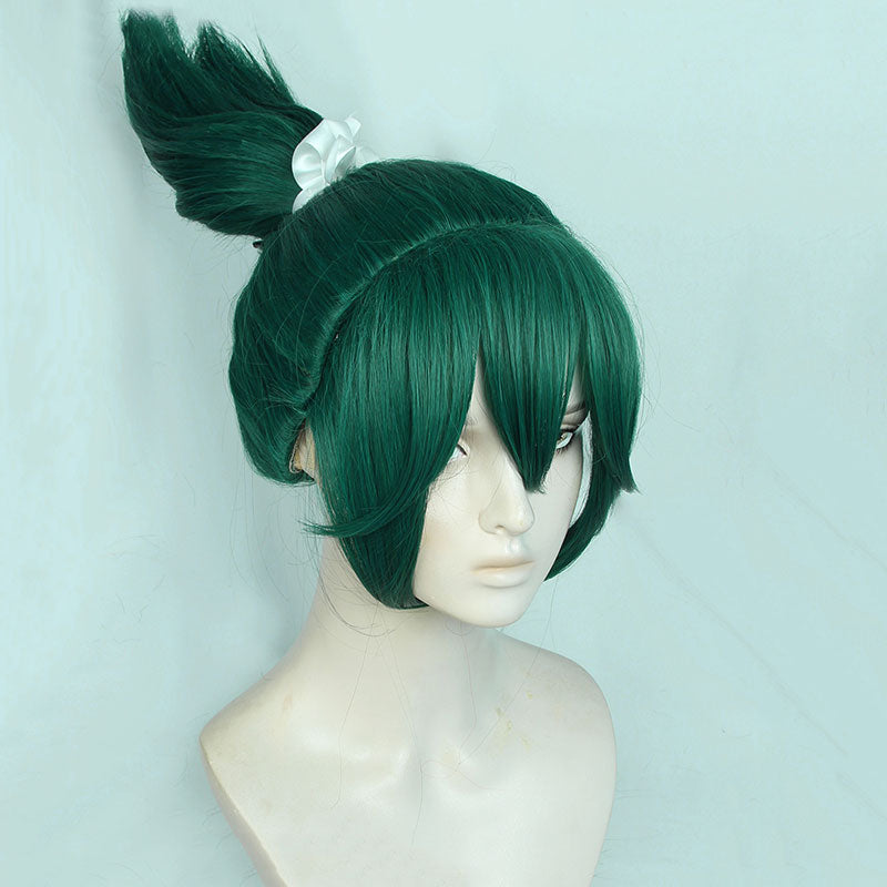 Overwatch 2 Kiriko Deep Green Cosplay Wig